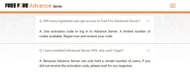FAQ on the official website of Advance Server